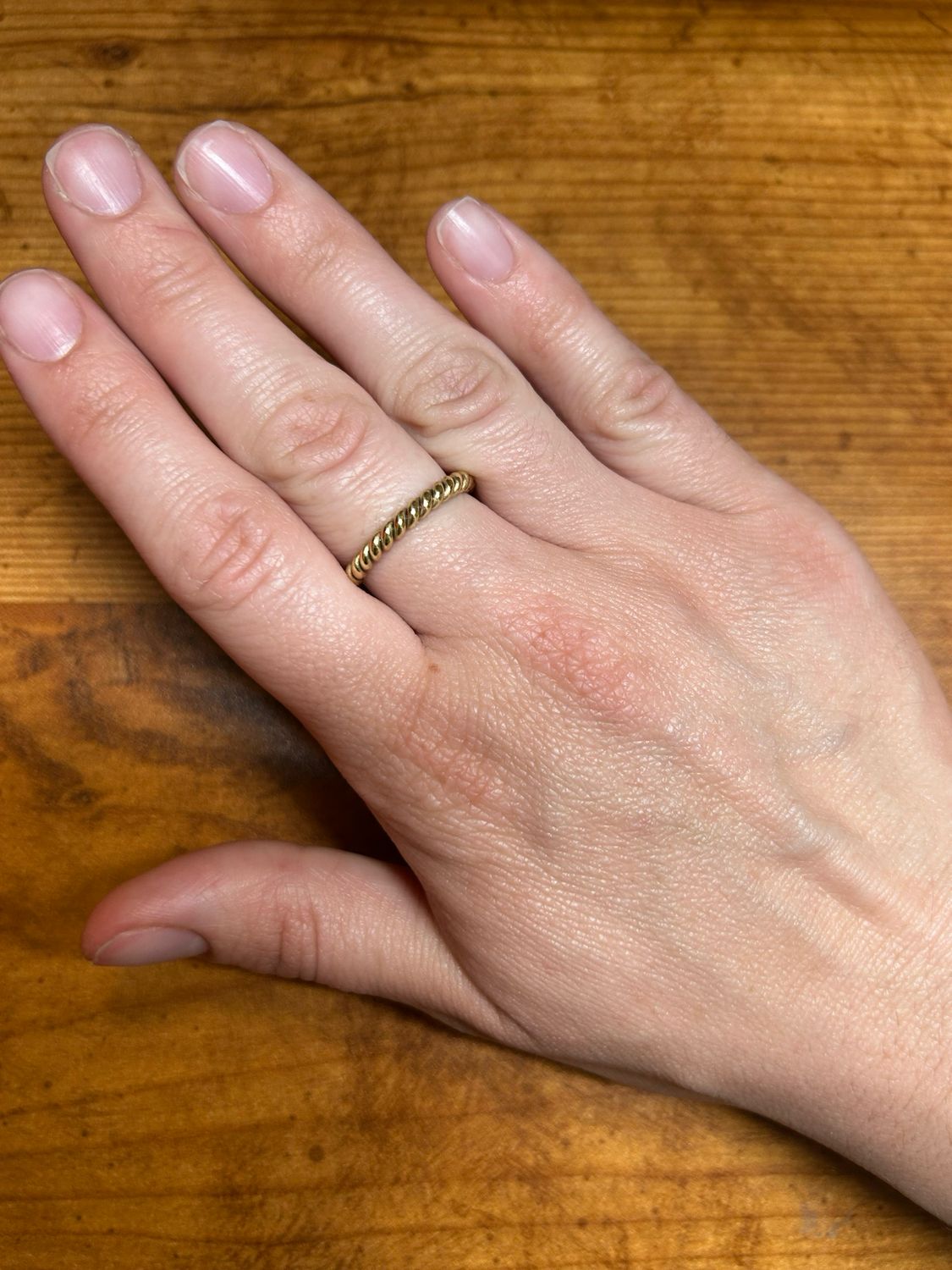 Brass Braided Ring