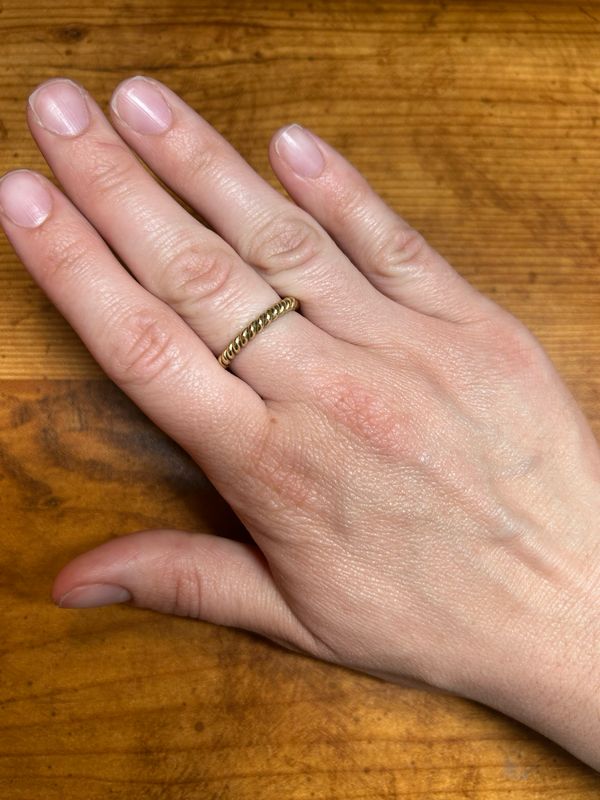Brass Braided Ring