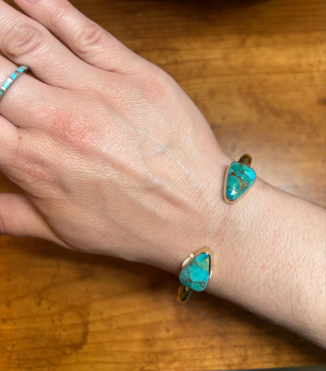 Brass Triangle Cuff