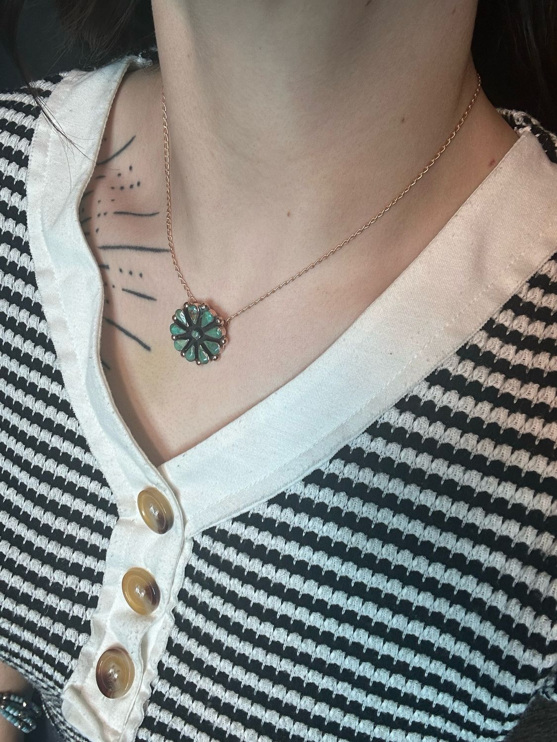 Copper Small Cluster Necklace