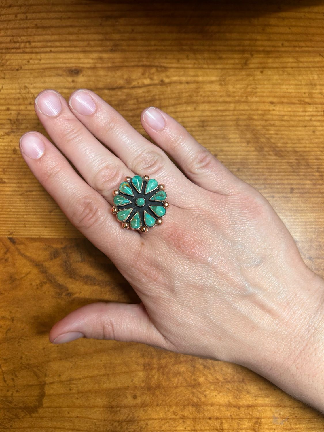 Copper Small Cluster Ring