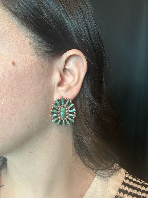 Copper Cluster Earrings