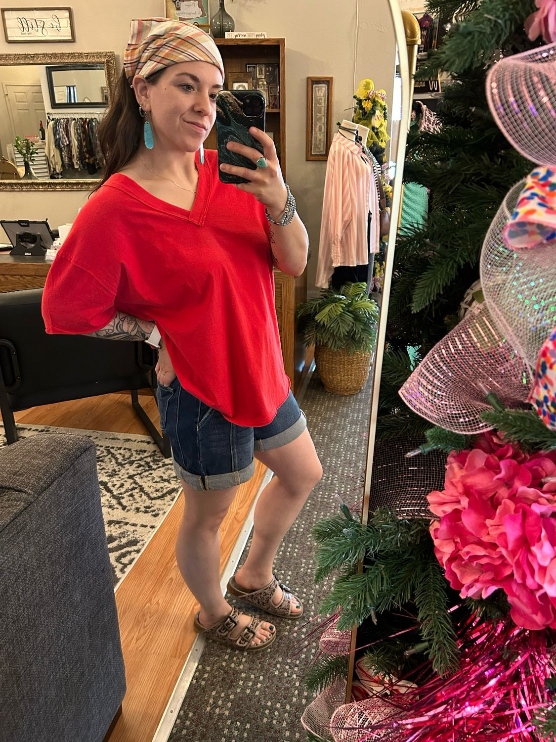 Oversized Red Tee