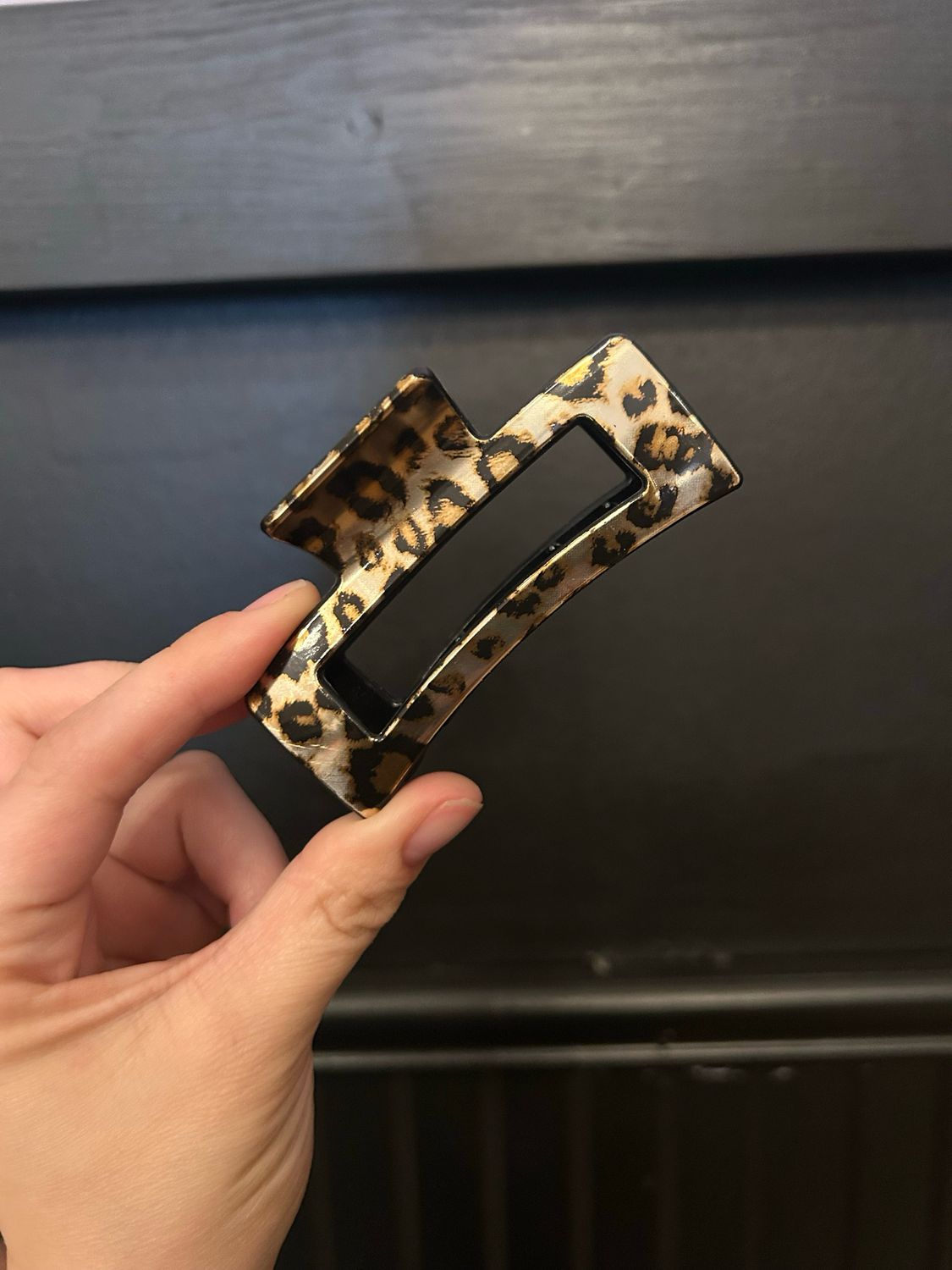 Animal Print Claw Clips, Color: Light Leopard