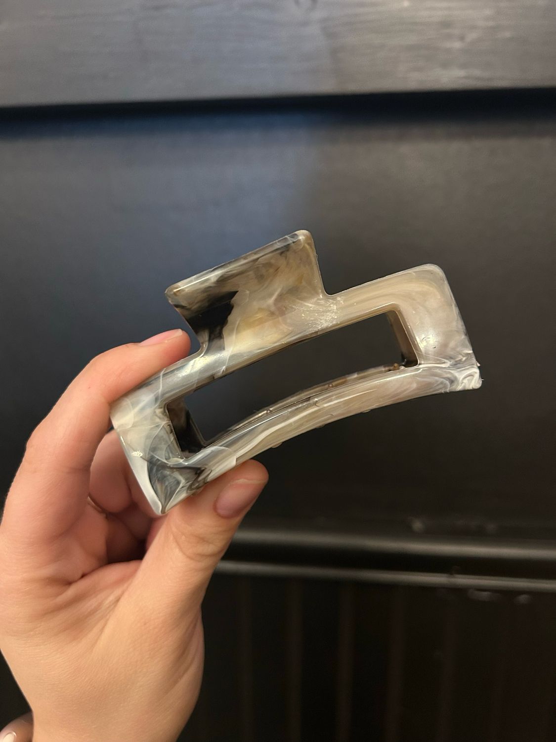 Marbled Claw Clips, Color: Gray