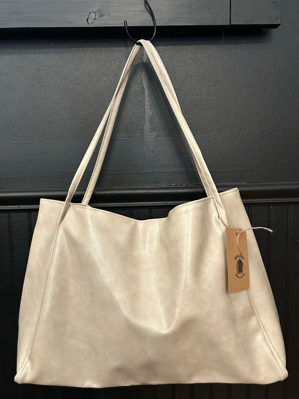 White Leather Bag