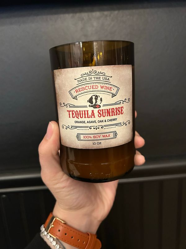 Rescued Wine Candles