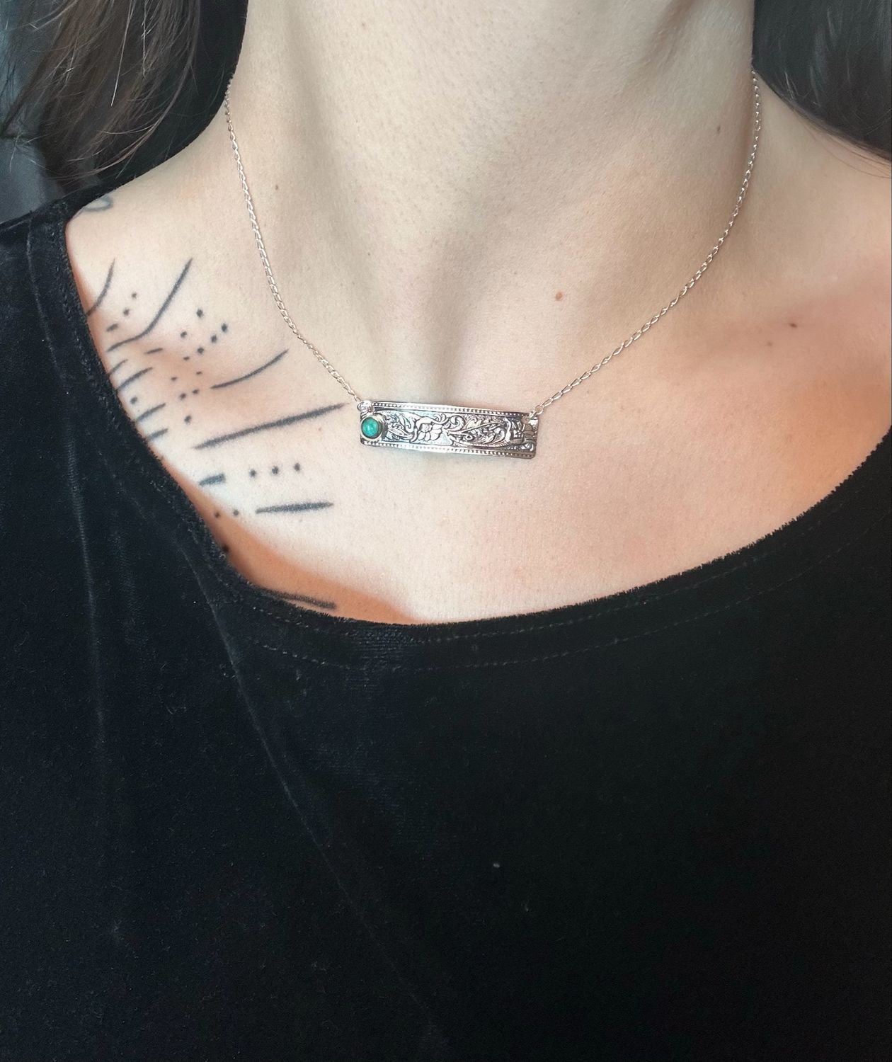 Sterling Bar Necklace