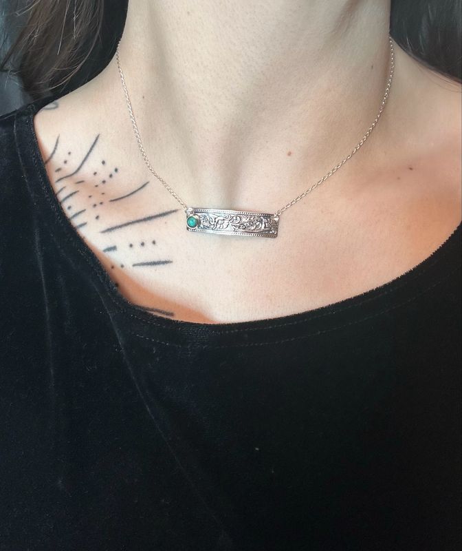 Sterling Bar Necklace