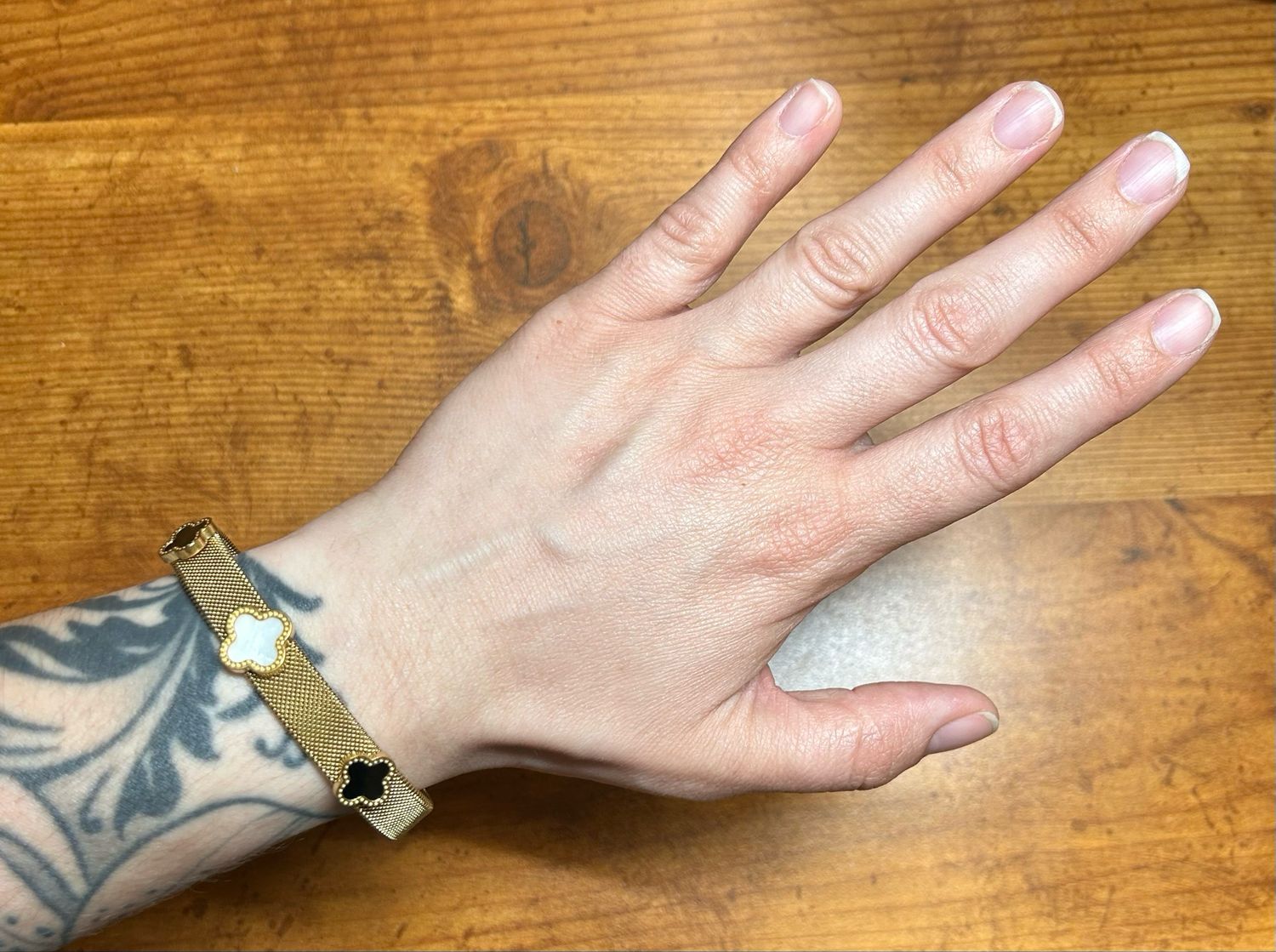 18K Gold Quatrefoil Cuff