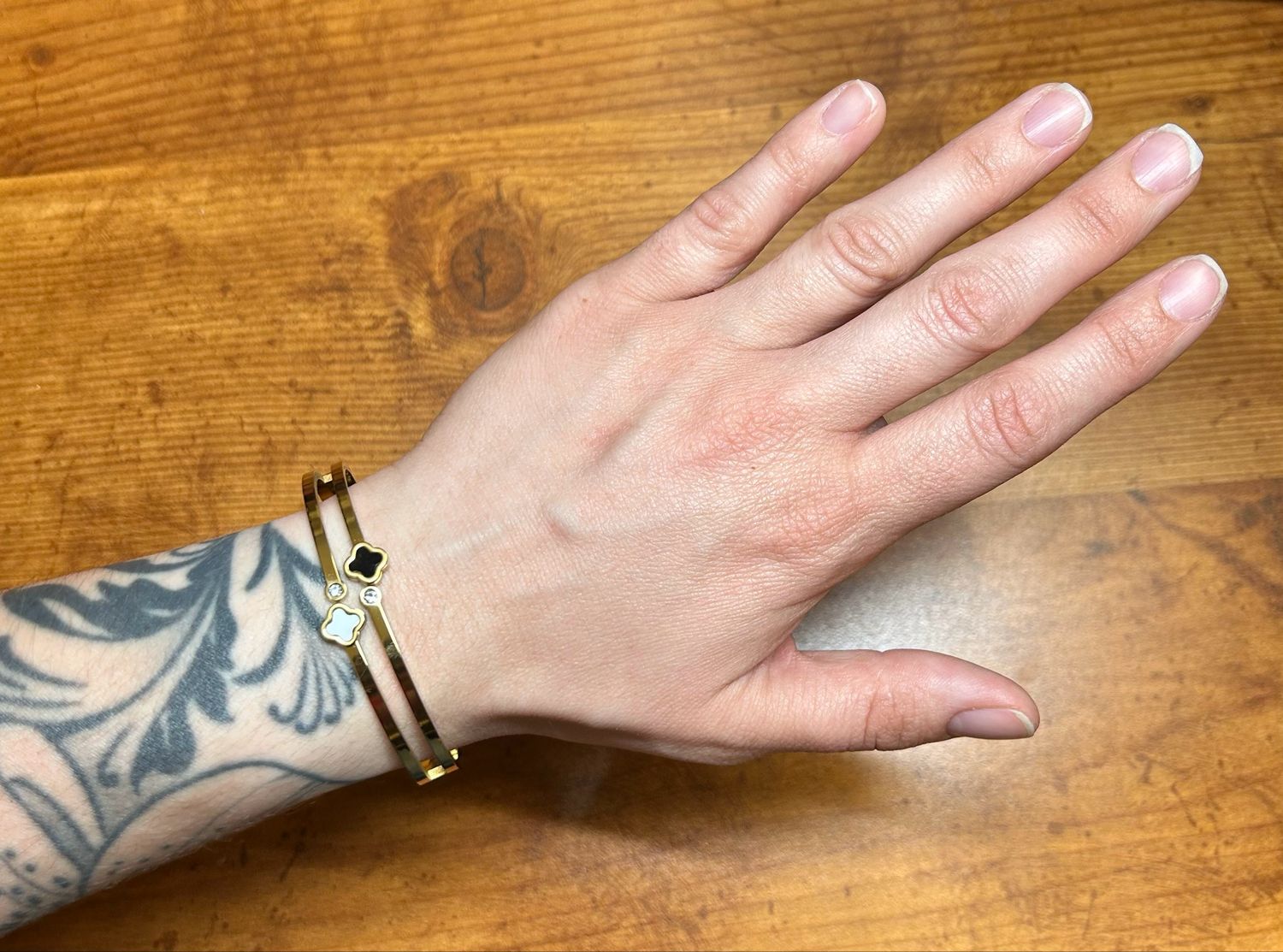 18K Gold Quatrefoil Bracelet