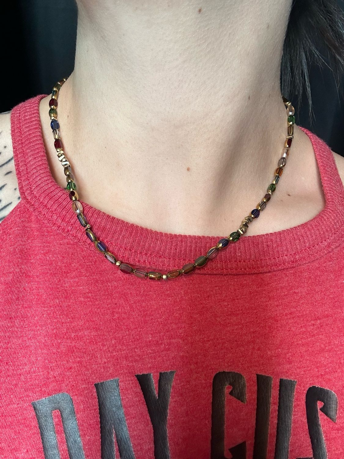 18K Gold Beaded Necklace
