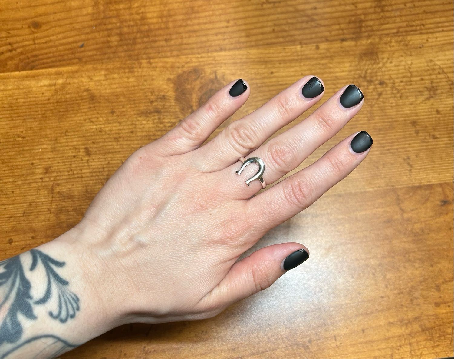 Sterling Silver Horseshoe Ring