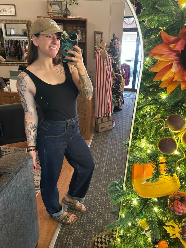 Risen Dark Boyfriend Jeans
