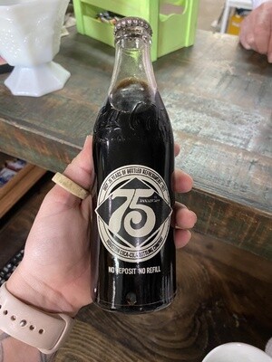75th Anniversary Coca-Cola bottles