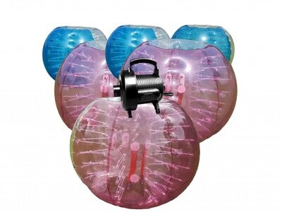 6x Bolle gonfiabili Bumper Ball 1,55m TPU Red + Blu incluso Motor