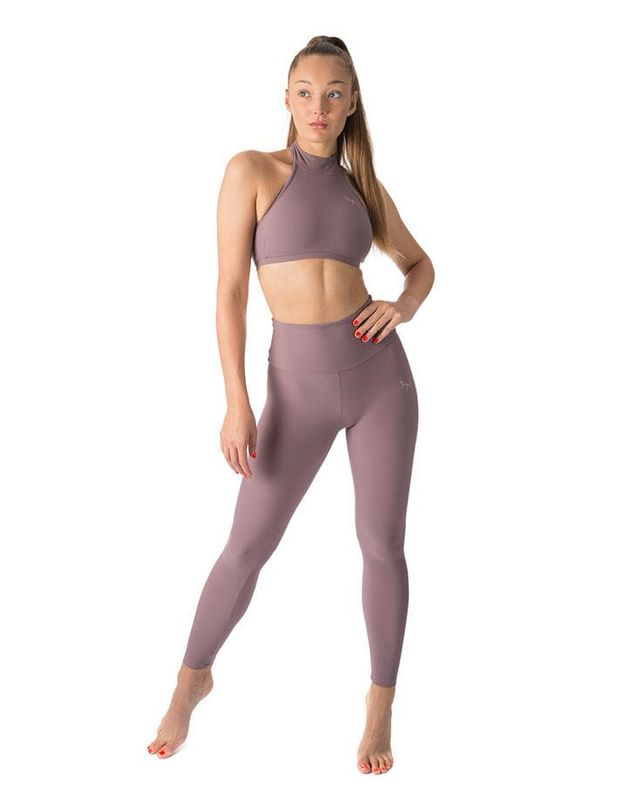 High waist yoga leggings Adele lilac 