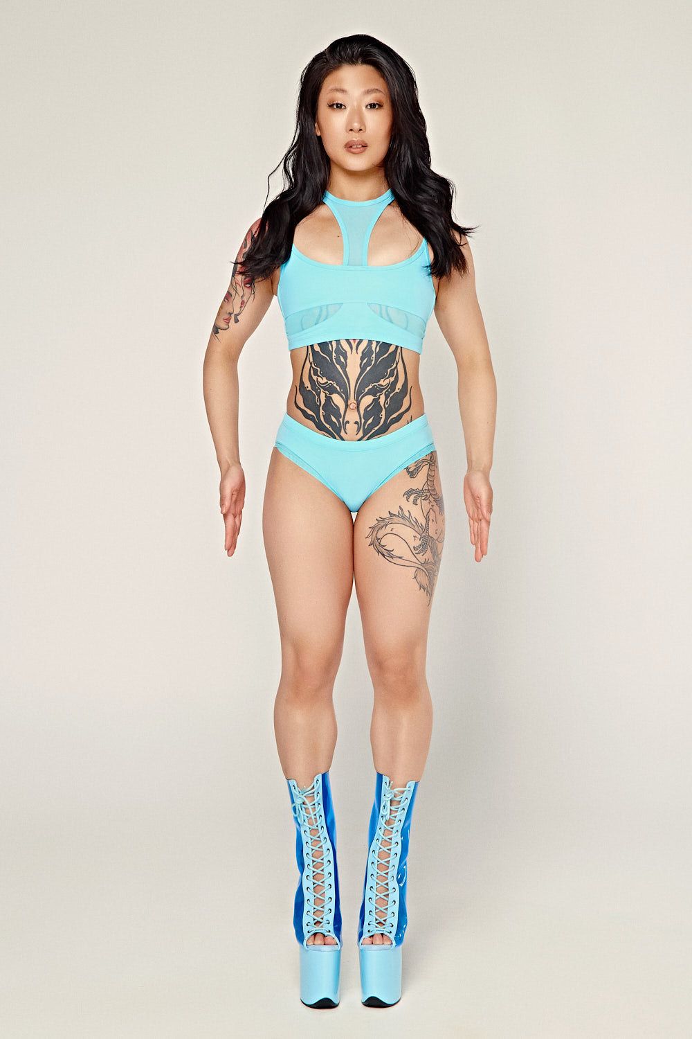 DOLLHAUS LOW WAIST BOTTOMS - BLUE