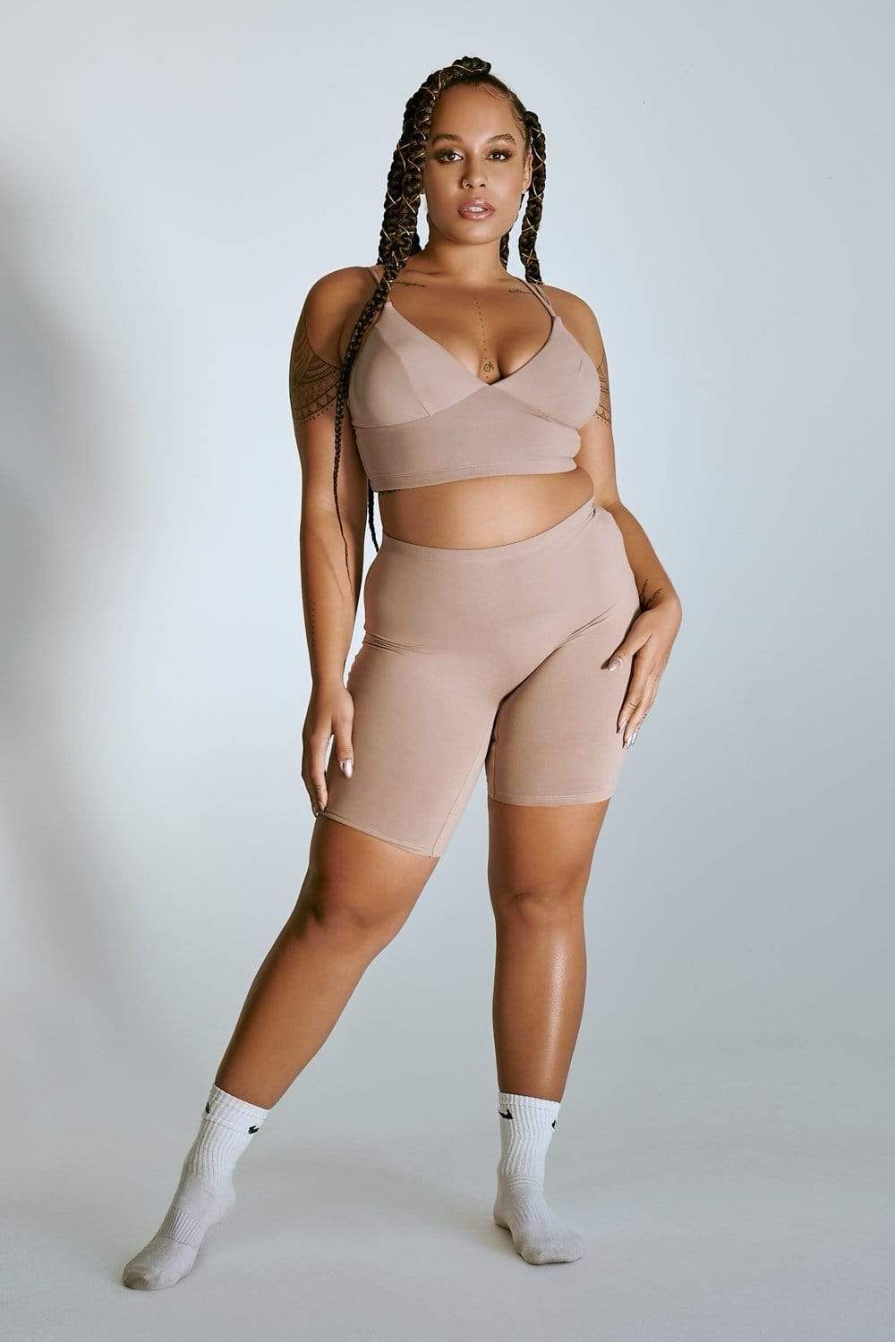 Cxix- Taupe biker short