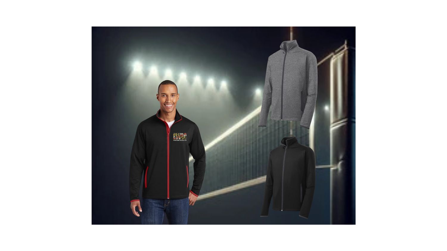 Full Zipper Fleece Embroidered Logo
