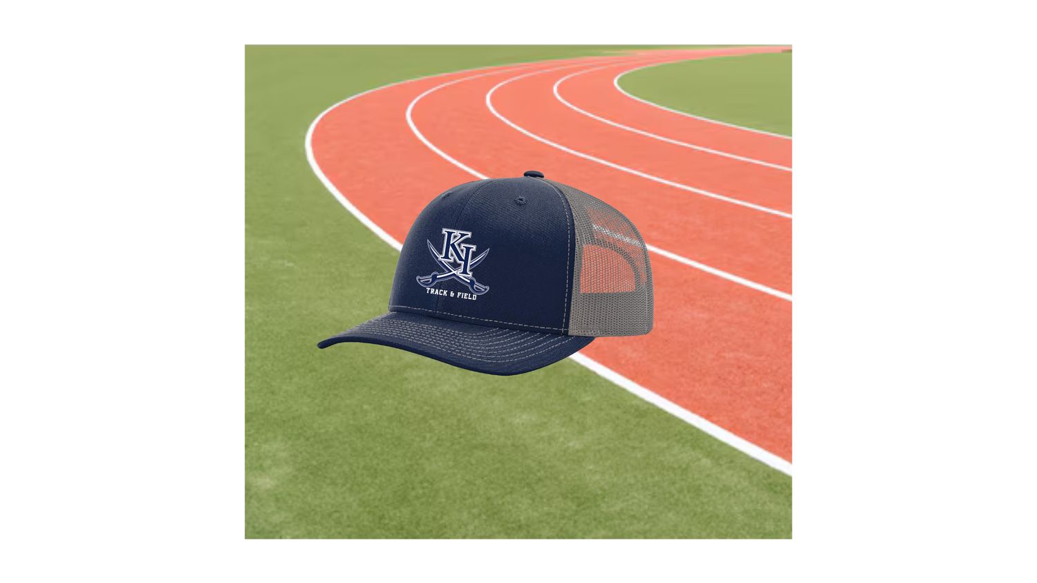 KI Embroidered Richardson 112 Trucker Hat - Navy/Charcoal