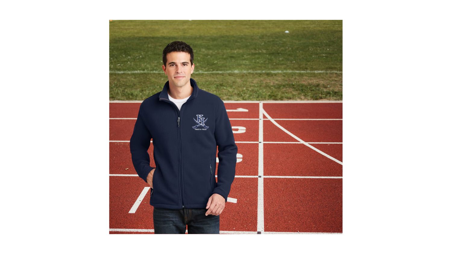 KI Port Authority Full Zipper Fleece Embroidered Logo