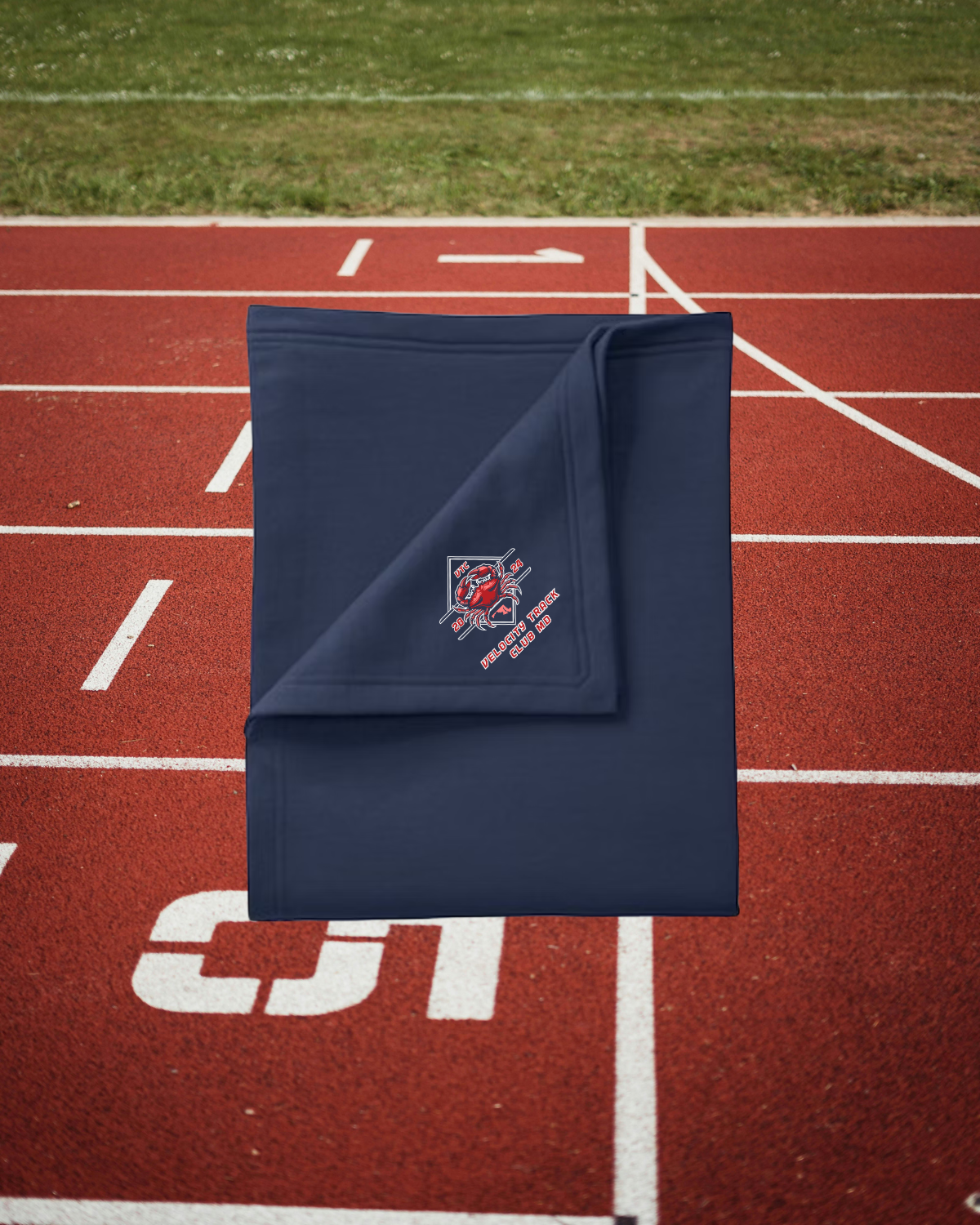 VTC Navy Core Fleece Sweatshirt Blanket