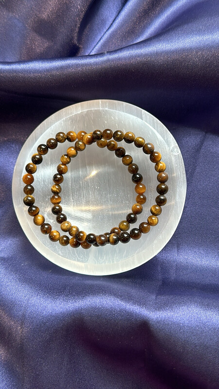 Tigers Eye 6mm 7.5” Bracelet