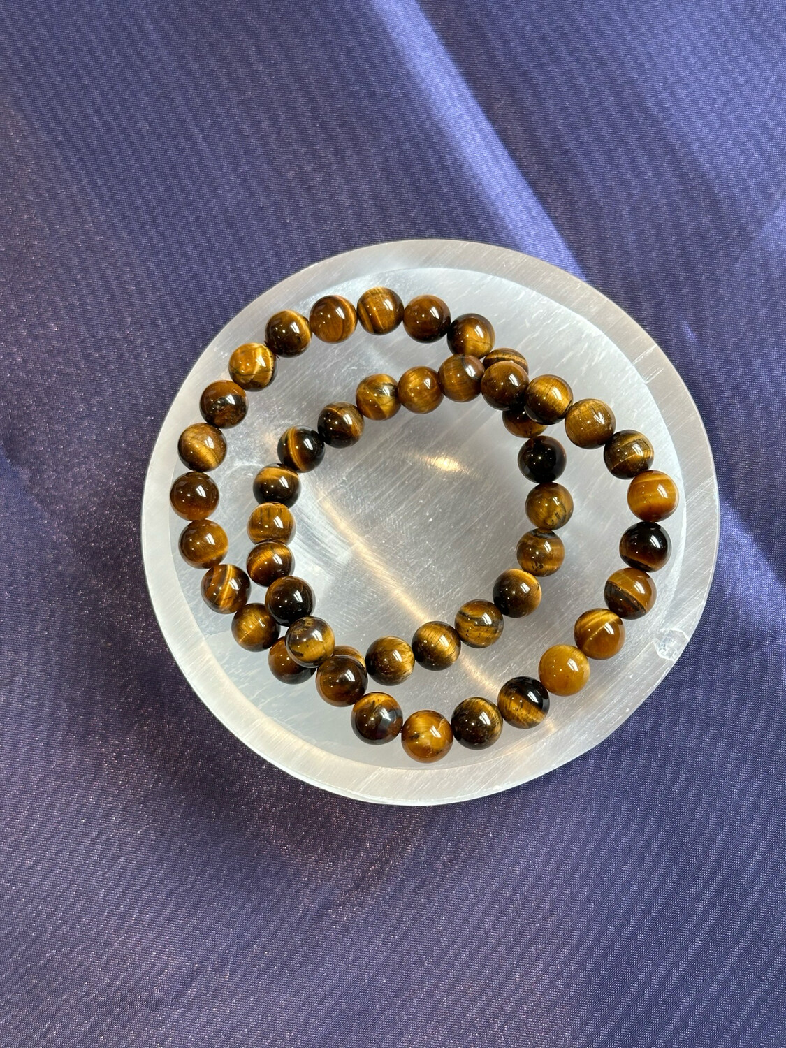Tigers Eye 8mm 7.5” Bracelet