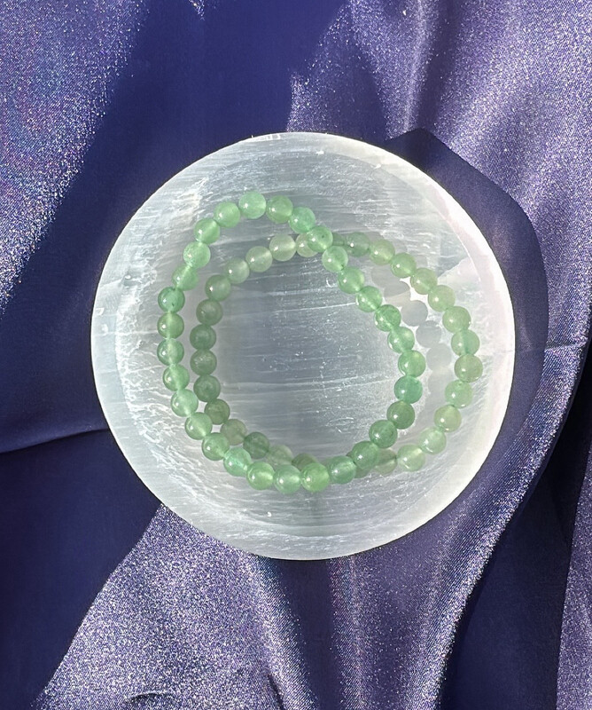 Green Aventurine 6mm 7.5” Bracelet