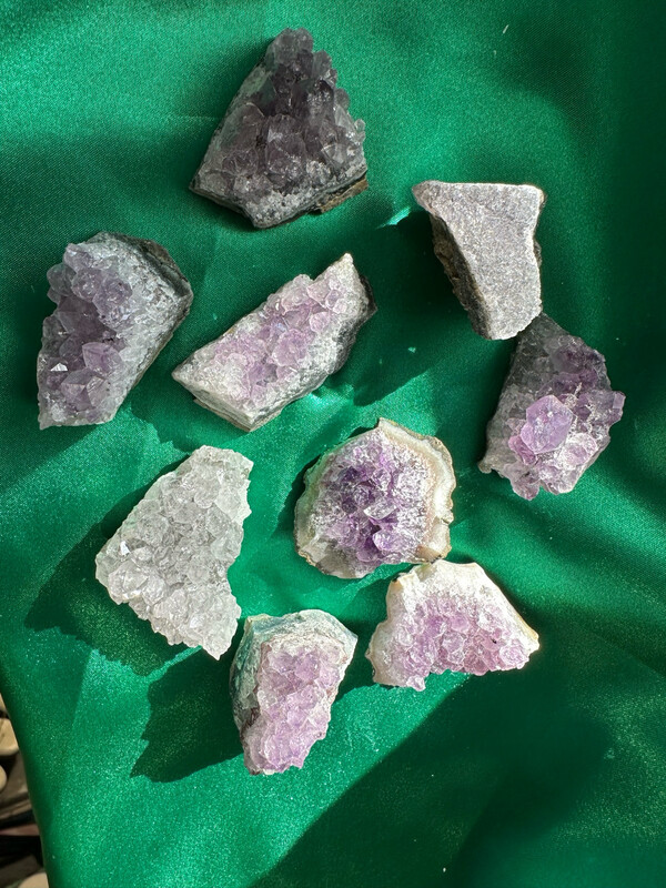 Amethyst Druzy Clusters