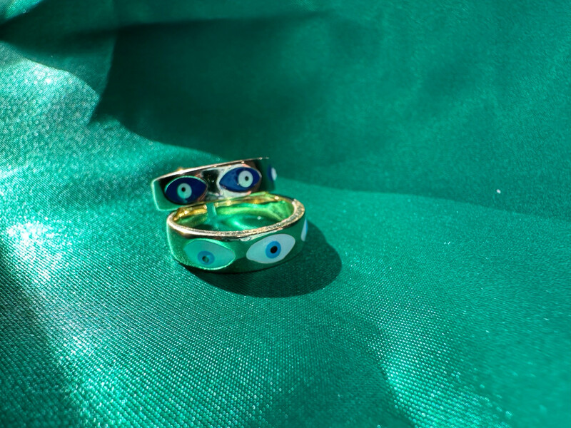 Evil Eye Stainless Steel Rings