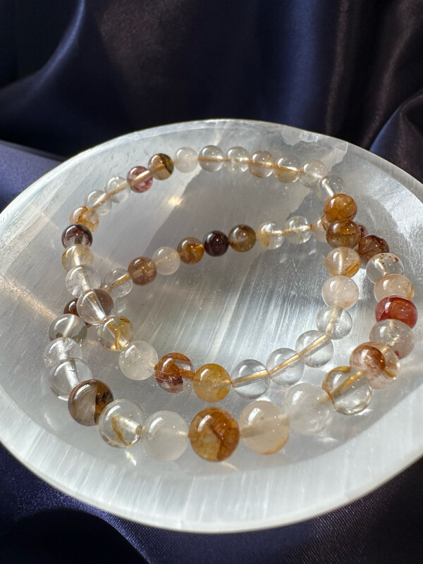 Golden Healer Quartz 6mm 7.5” Bracelet