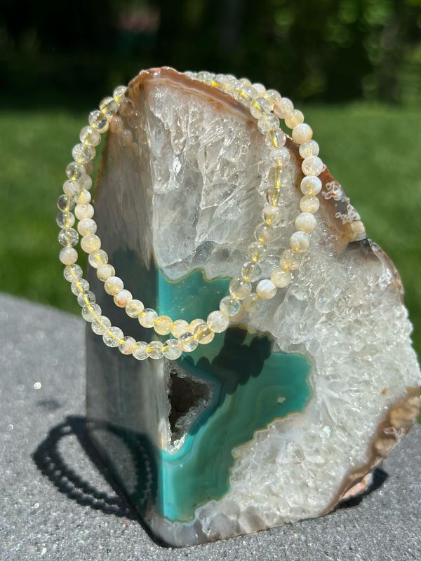 Citrine 4mm 7.5” Bracelet