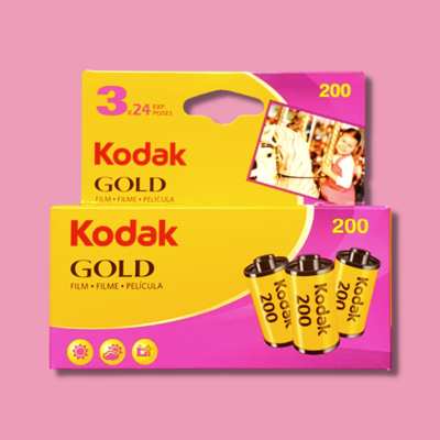 Kodak Gold 200 24exp 35mm Triple Pack