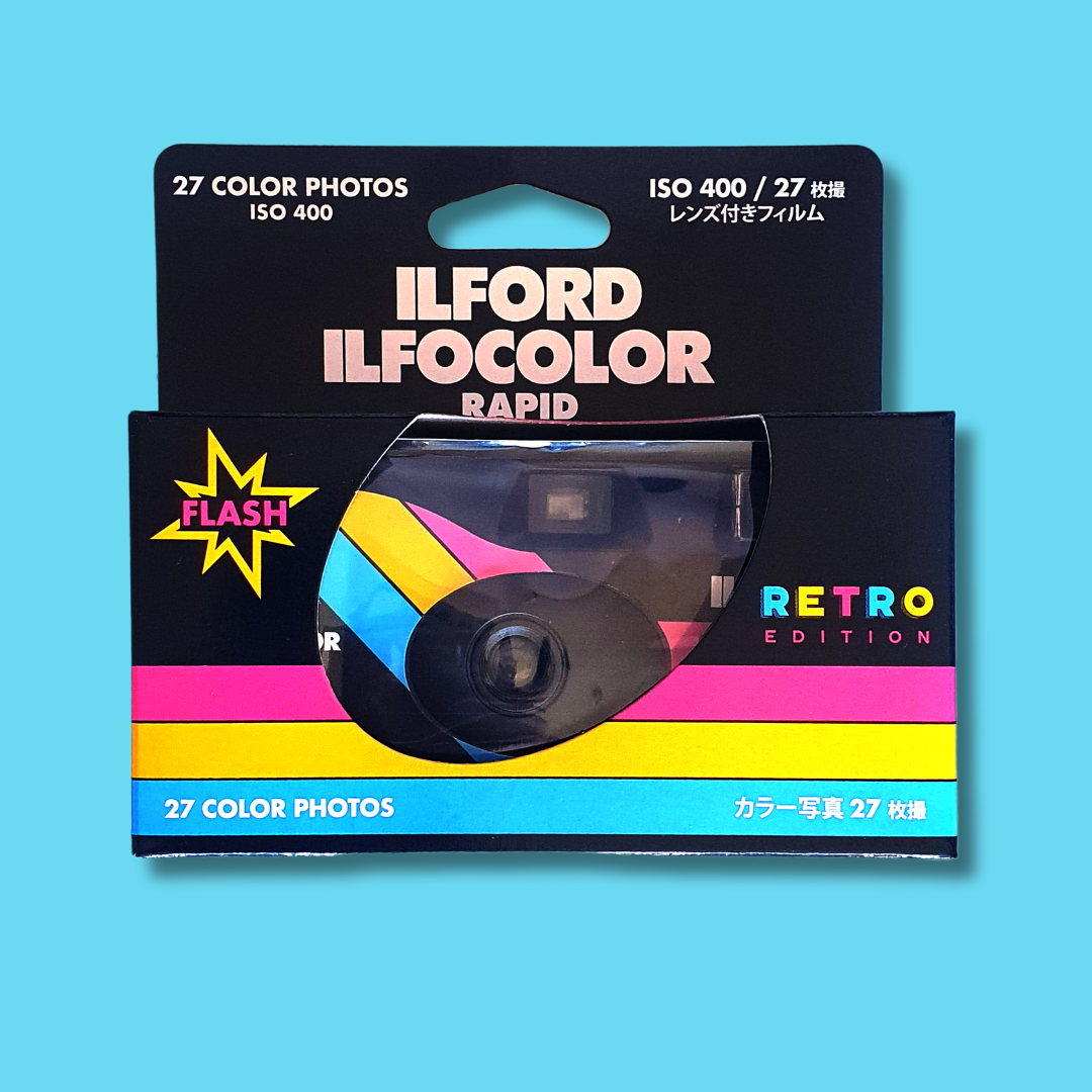 Ilford Ilfocolor Rapid Retro Single Use Disposable Camera
