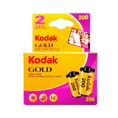 Kodak Gold 200 24exp 35mm Film - Twin Pack