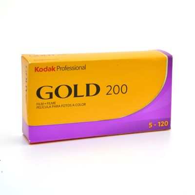 Kodak Gold 200 120 Colour Roll Film - 5 Pack