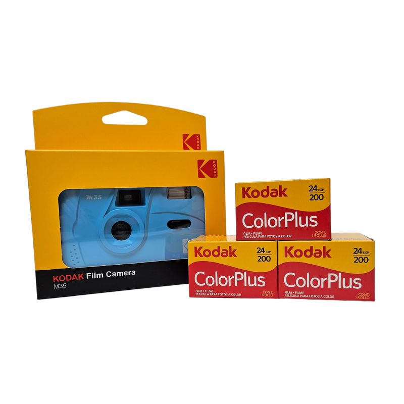 Kodak M35 35mm Reusable Film Camera Bundle