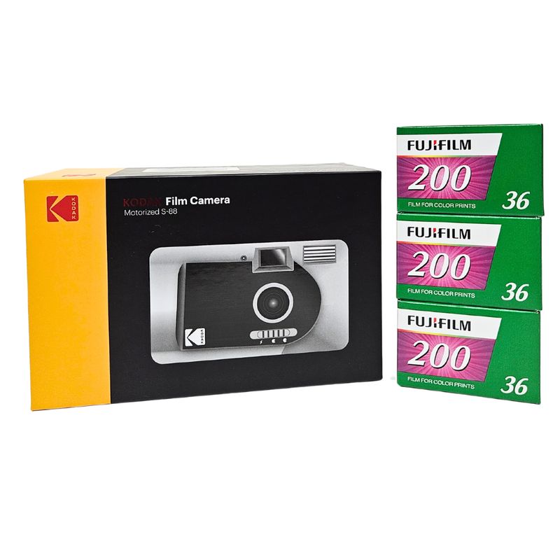 Kodak S88 Motorised 35mm Film Camera Bundle