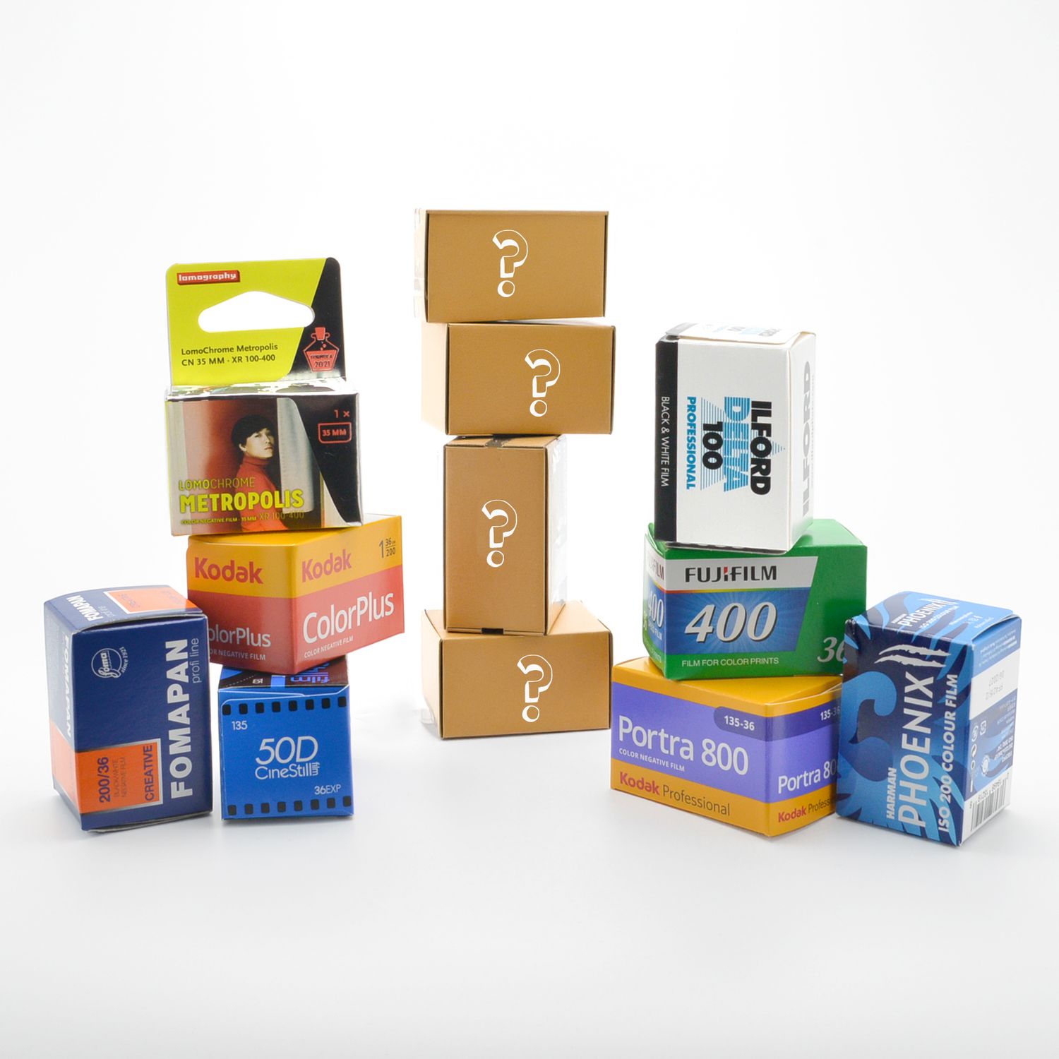 Mystery Film Bundle, Film Format (4 rolls): 35mm (4 rolls)