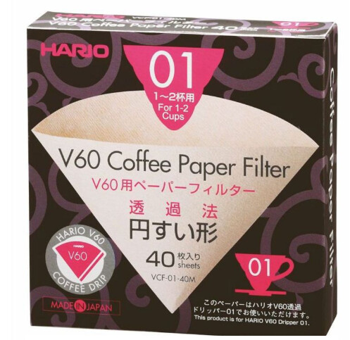 Hario V60 01 Filter Papers x40