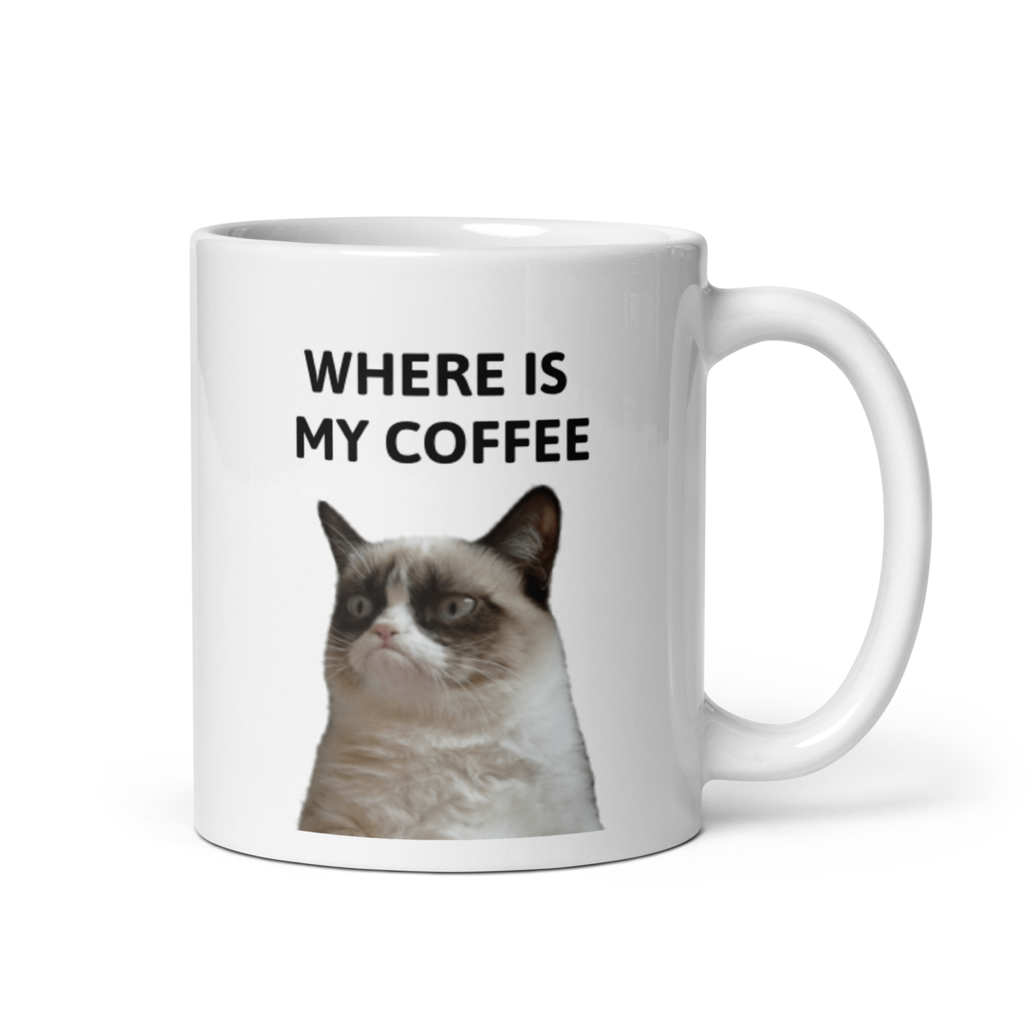 Angry Cat - Where is my mug? 