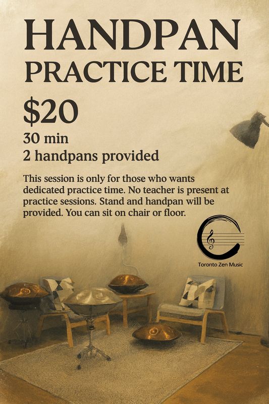 Handpan Practice Time – 30 min (Self-Practice Only)