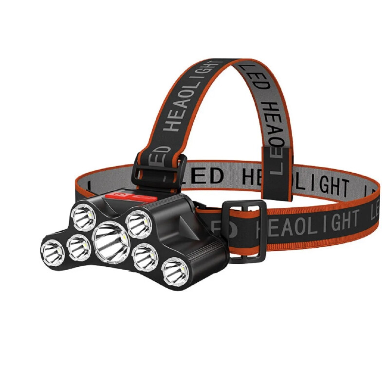 7LED Rechargeable Headlamp Adjustable 4Modes