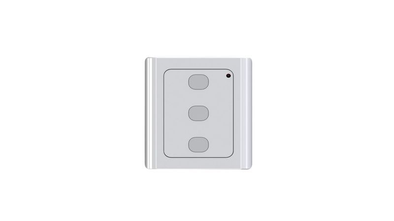 Telecomandă perete 3 butoane Alb