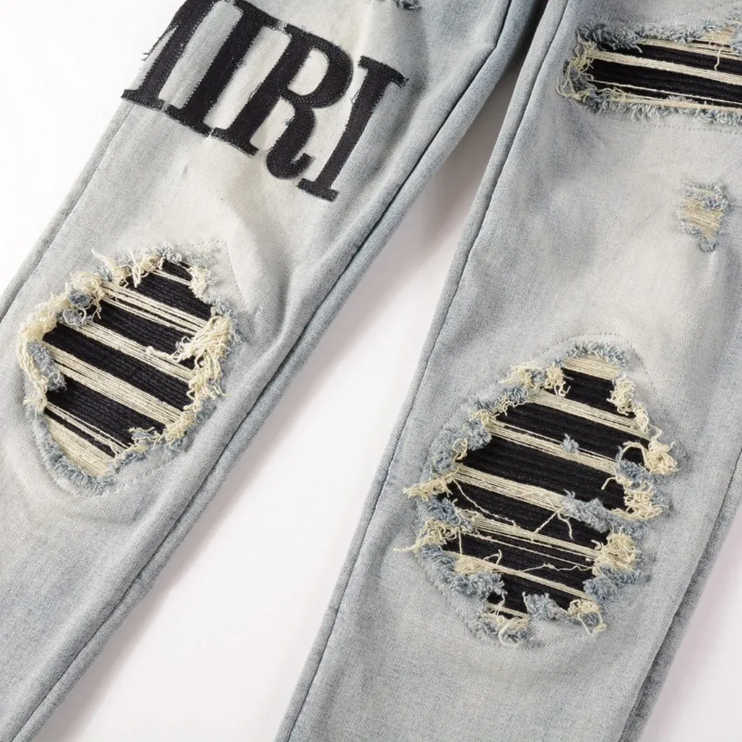 AMIRI BLACK LOGO JEANS
