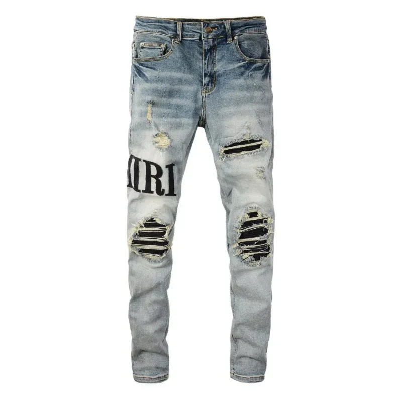 AM BLACK LOGO JEANS