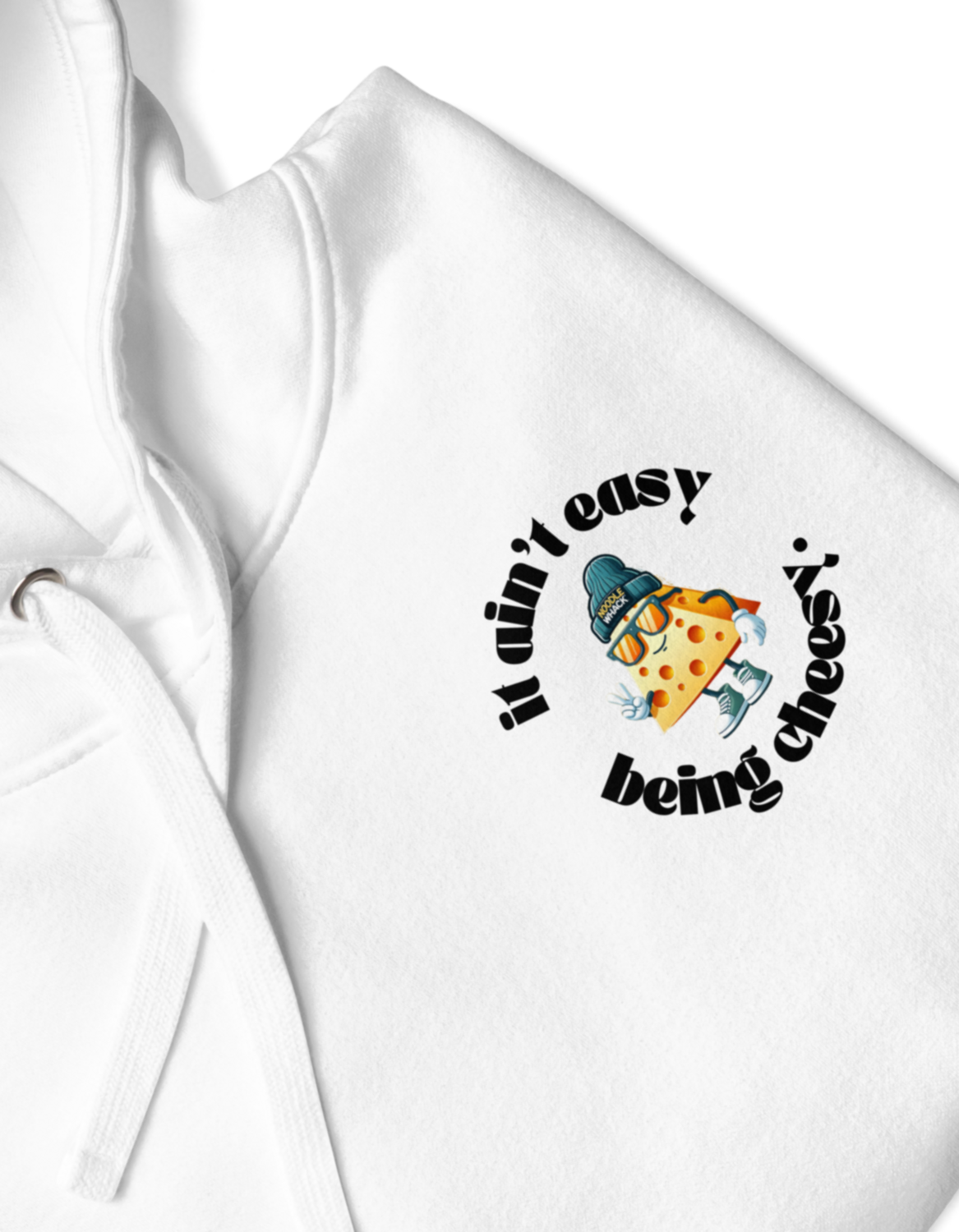 &#39;it ain&#39;t easy being cheesy.&#39; funny unisex hoodie