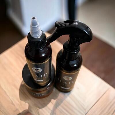 Hair Spray, Hair Butter &amp; Hair Oil. The beginner hair growth set